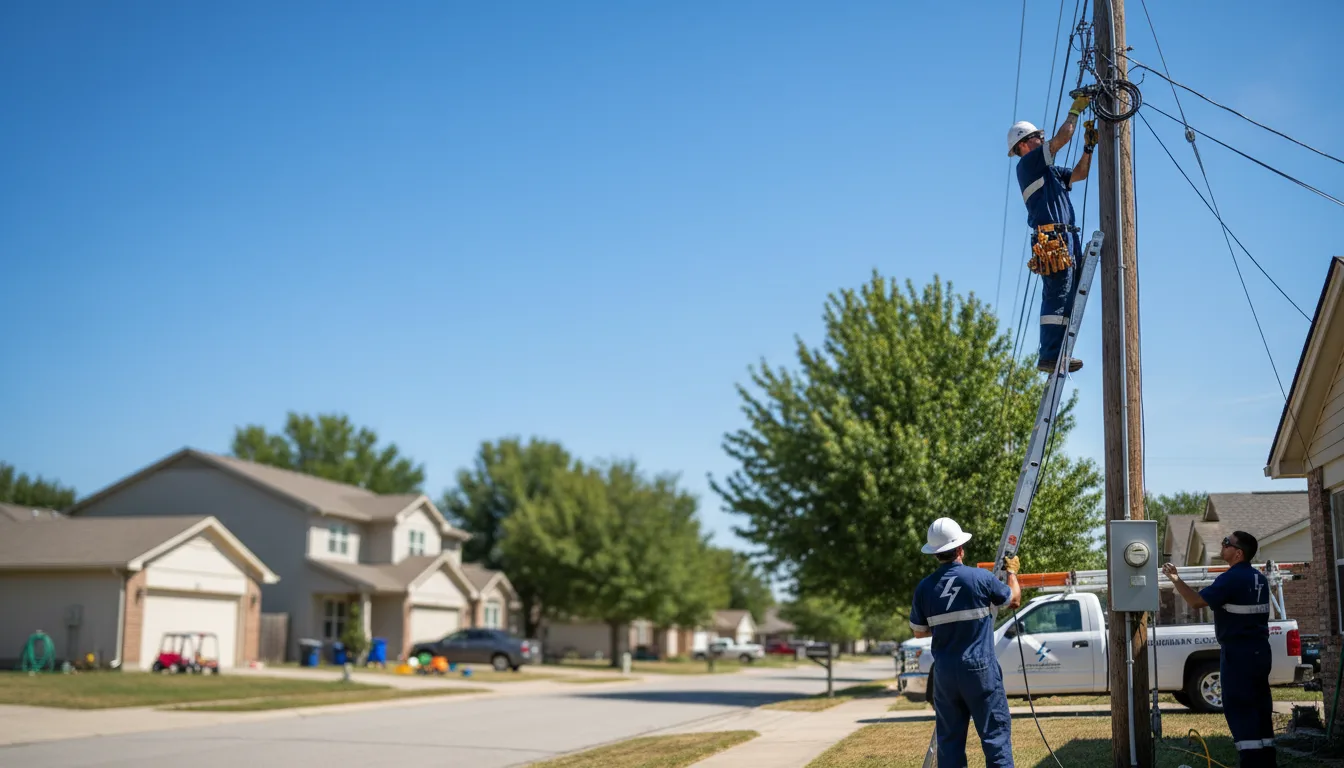 Residential electrician providing installation services in Verona, KY